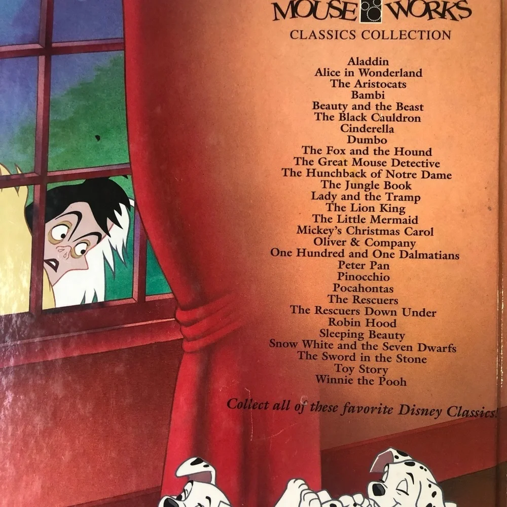 Disney “101 Dalmatians” hardback book